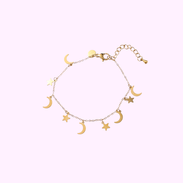 Celestial Charms Bracelet - Gold