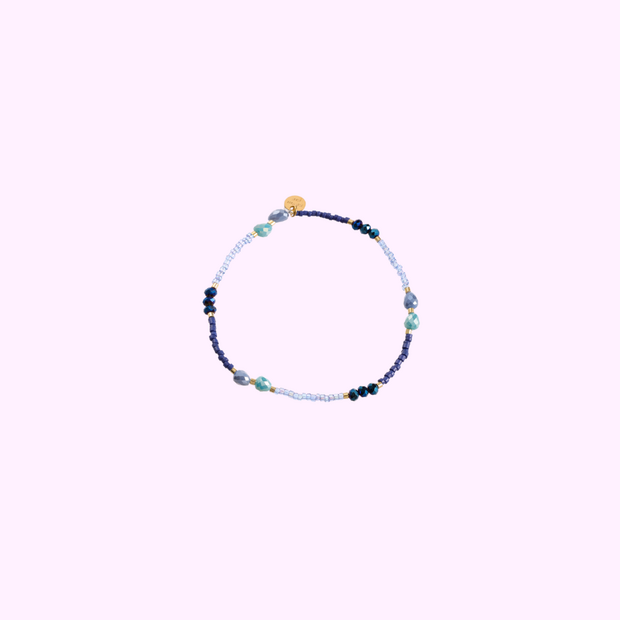 Aura Beads Bracelet - Blue
