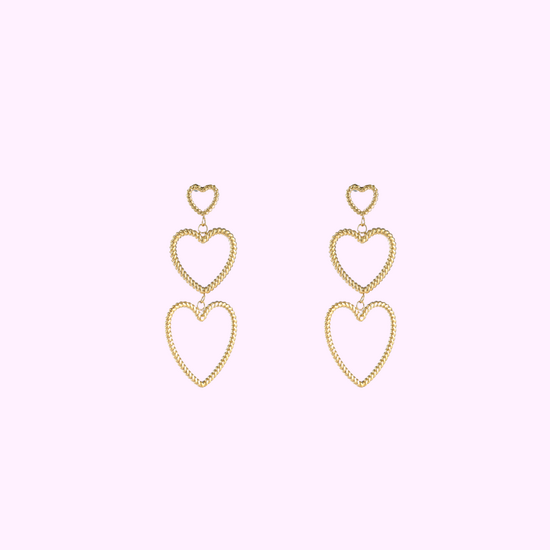 Triple Hearts - Gold