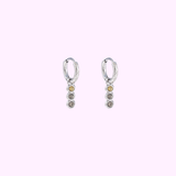 3 in a row Hoop - Silver and Terra