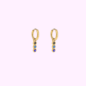 3 in a row Hoop - Gold and Blue