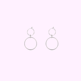 Doubles Rings Dangle - Silver
