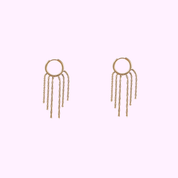 Hoop + 5 Twisted chains - Gold