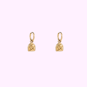 Love Letter Hoop - Gold