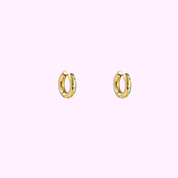 Cute Heart Hoop - Gold and Green