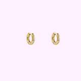 Cute Heart Hoop - Gold and Green
