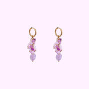 Summer Bunch Hoop - Gold and Purple