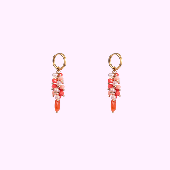 Summer Bunch Hoop - Gold and Red