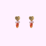 Heart Bunch - Gold and Red