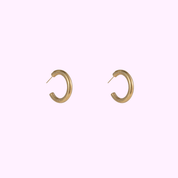 Chunky Snake Hoops – Gold