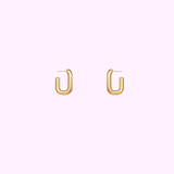 Bold Square Hoops – Gold