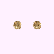 Soft Petals Floral Studs – Gold