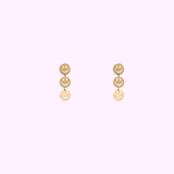 Triple Smiley Drops – Gold