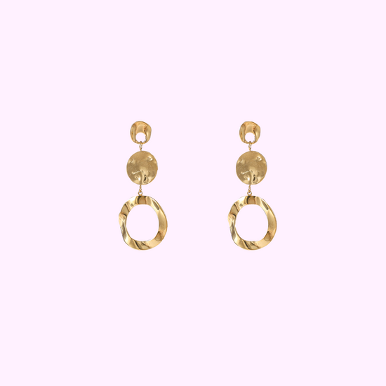 Organic Circle Drops – Gold
