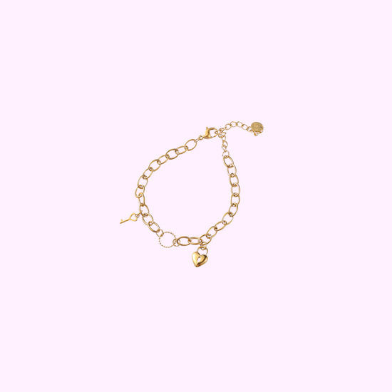 Locked in Love Bracelet – Gold