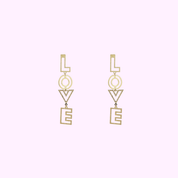 Bold Love Earring - Gold