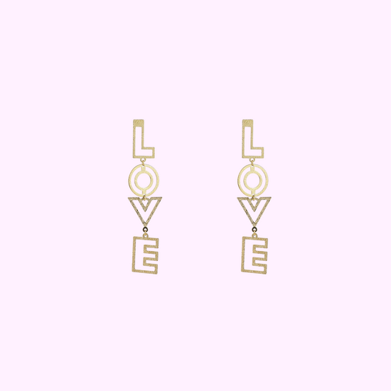 Bold Love Earring - Gold