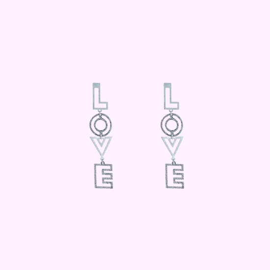 Bold Love Earring - Silver
