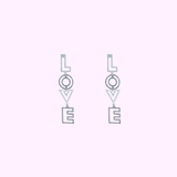 Bold Love Earring - Silver