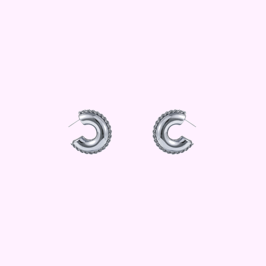 Bold Hollow Hoop - Silver