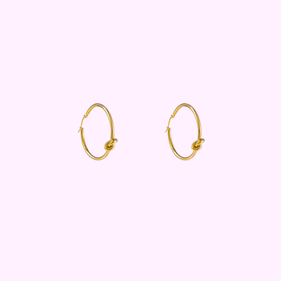 Infinity Knot Hoop - Gold