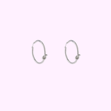 Infinity Knot Hoop - Silver