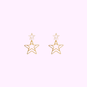Radiant Star Earring - Gold