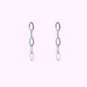 Classic Oval Drop - Silver