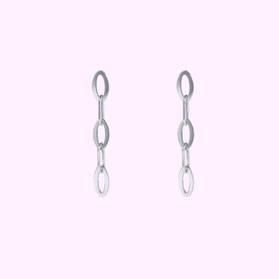 Classic Oval Drop - Silver