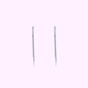 Sparkle Duo Earring - Silver