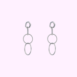 Linked Essence Earring - Silver