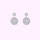 Twist Up Earring - Silver