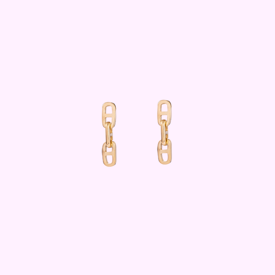 Tiny Link Charm - Gold
