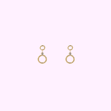 Twined Circle Drop - Gold