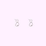 Twisted Duo Heart - Silver