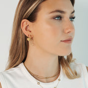 Double Heart Charms - Gold