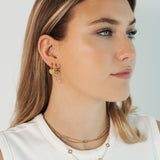 Double Heart Charms - Gold