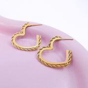 Braided Hearts - Gold