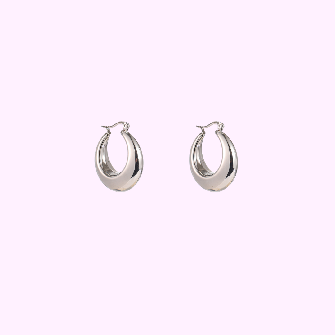Luna Hoops - Silver