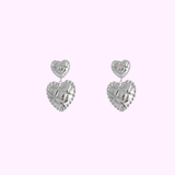 Puffy Hearts - Silver