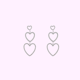 Triple Hearts - Silver