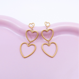 Triple Hearts - Gold
