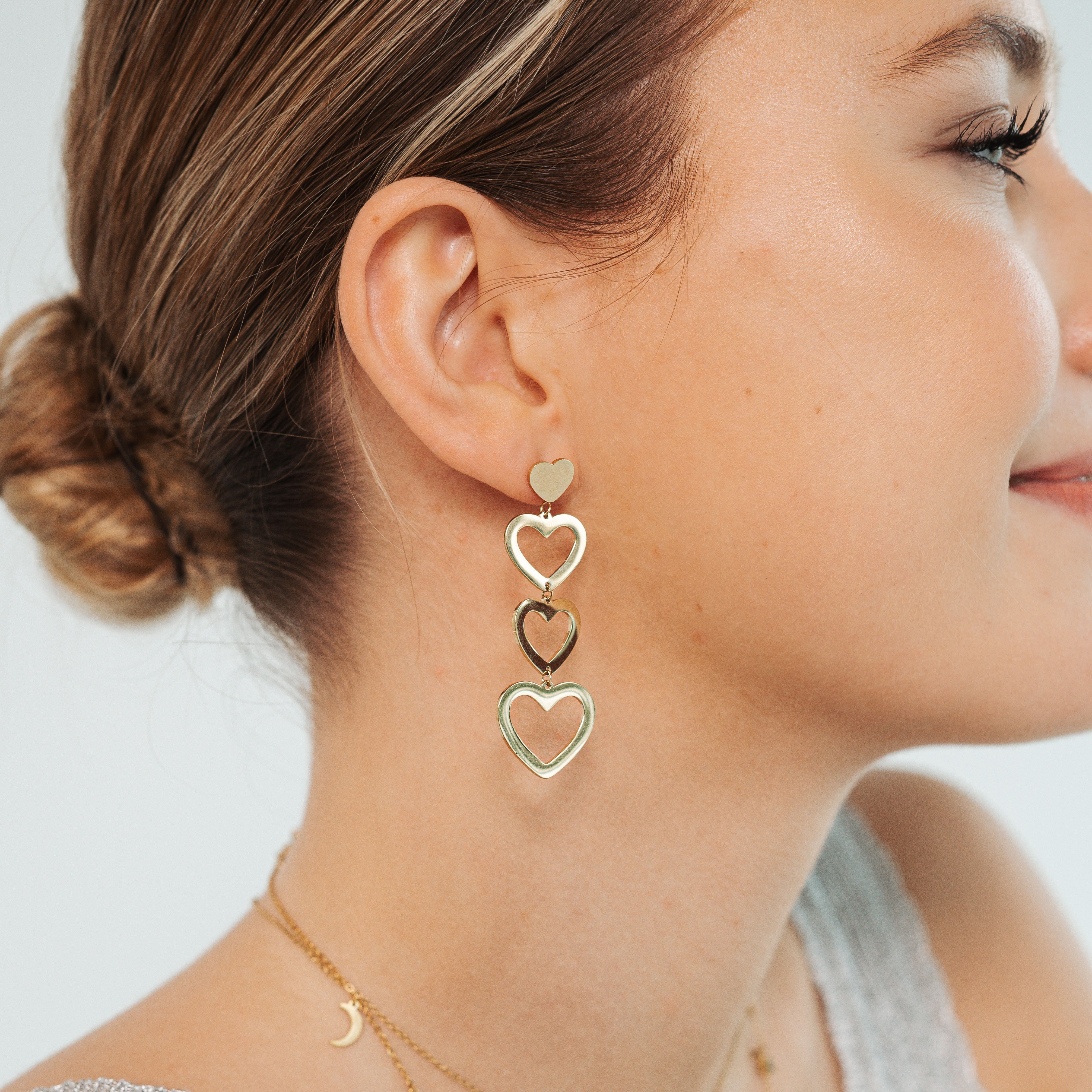 Cascading Hearts - Gold