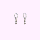 3 in a row Hoop - Silver and Terra