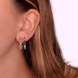 3 in a row Hoop - Gold and Blue
