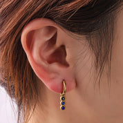 3 in a row Hoop - Gold and Blue