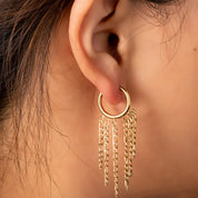 Hoop + 5 chains - Gold