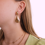 Sleek Drop Earrings – Gold