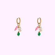 Candy Charm Hoop – Gold