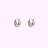 Soft Curve Hoop – Silver